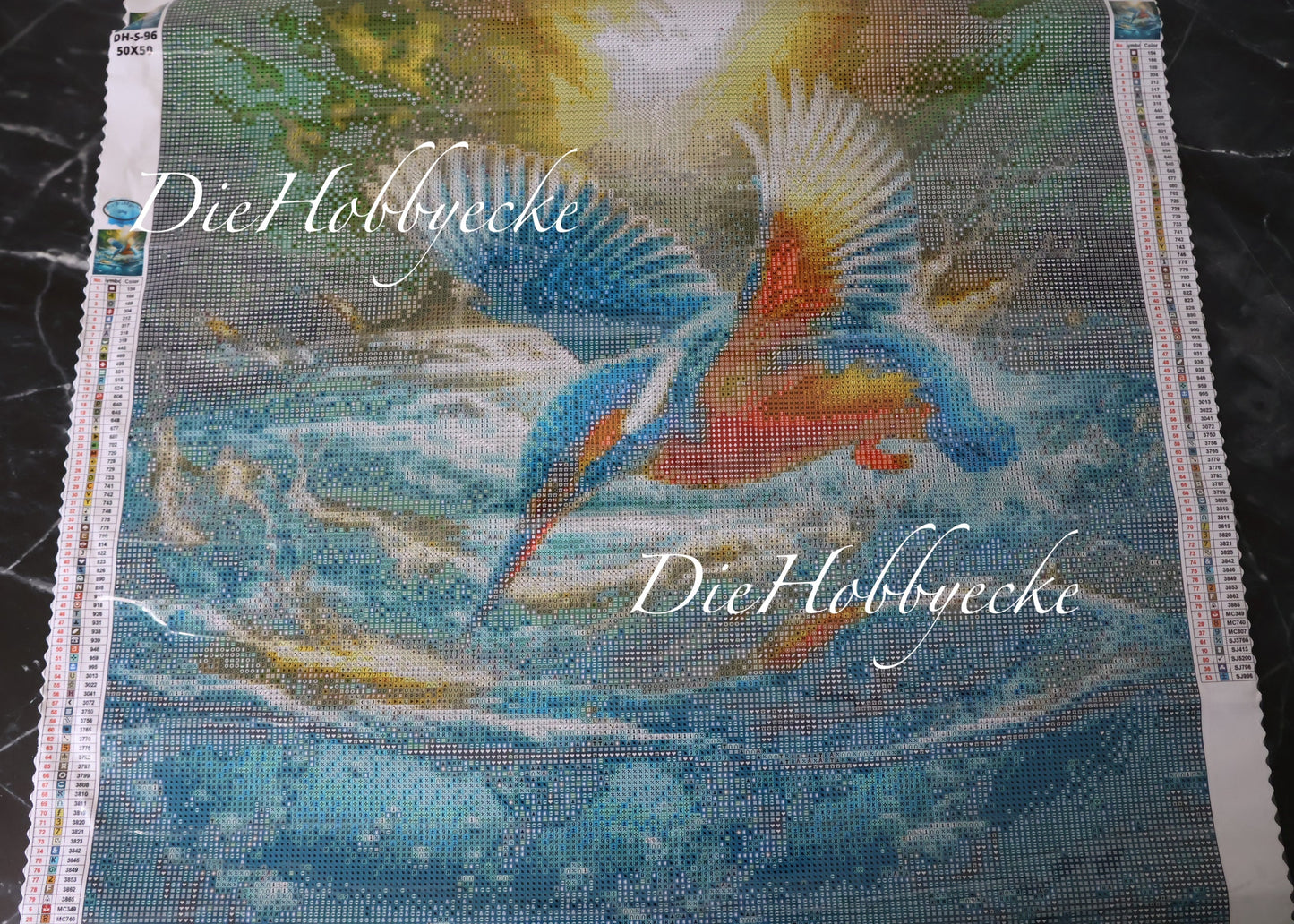 Diamond Painting Bild Eisvogel