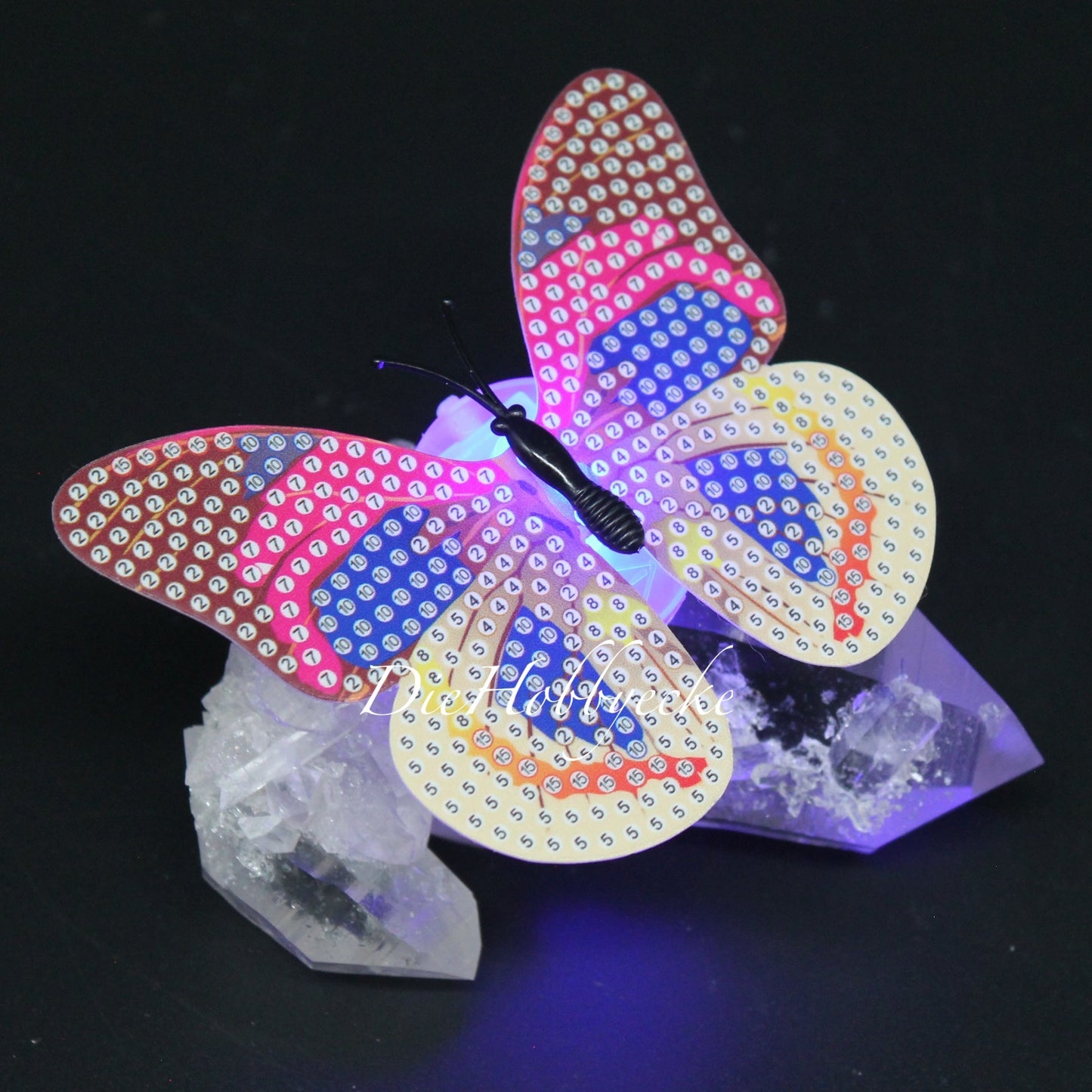 Diamond Painting bunte leuchtende Schmetterlinge