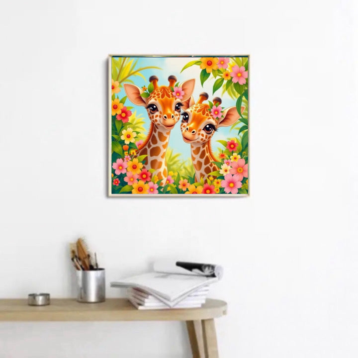 Diamond Painting Bild Giraffen Luna&Momo