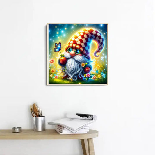 Diamond Painting Bild 40x40 Wichtel Franzl Harz-/Neon-Steine with DiamondPaintingBee