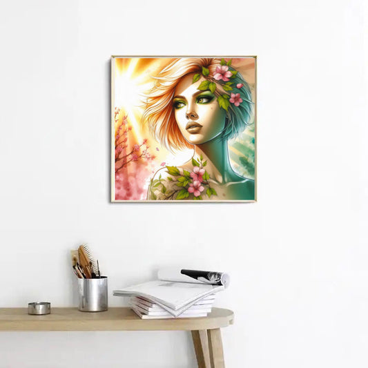Diamond Painting Bild Jahreszeiten Rose Spring 