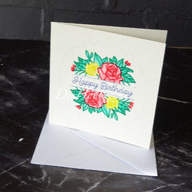 DieHobbyecke aquarell Geschenkkarte Geburtstag