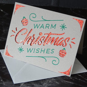 Kreative Ideen /  Glitzer Geschenkkarte Christmas