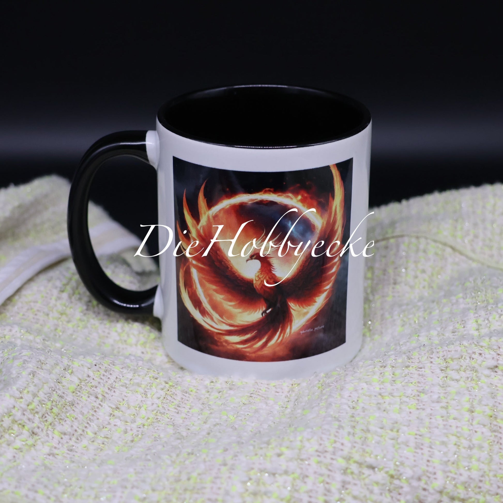 Künstlertasse Feuer-Phoenix
