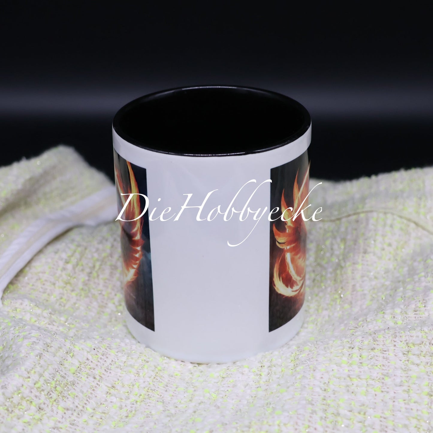 Künstlertasse Feuer-Phoenix